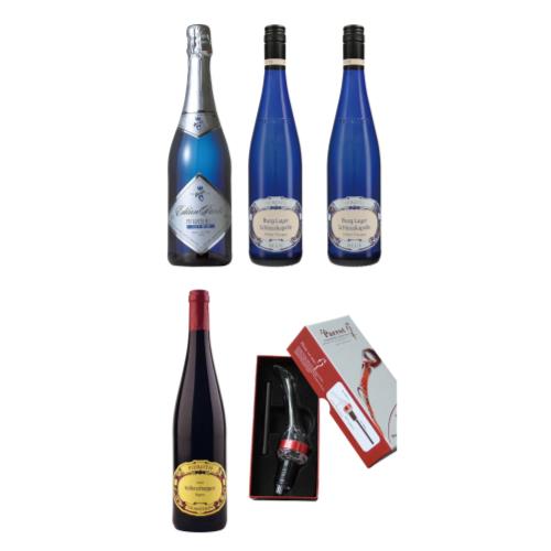 オンライン限定】ドイツワイン4本セット+ワインエアレーターポワラー付 ...